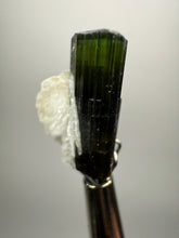Load image into Gallery viewer, Dark Green Stak Nala Tourmaline and Cleavelandite – Haramosh Mountains, Pakistan | Thumbnail Specimen