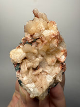 Load image into Gallery viewer, Shiny Peach Stilbite on Druzy Red Heulandite – High-Grade Collector Mineral Specimen from India
