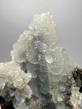 Load image into Gallery viewer, BIG Druzy Chalcedony Stalactite with Druzy Clear Apophyllite | Maharashtra, India