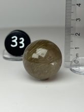 Load image into Gallery viewer, Golden Rutile Quartz (AKA Golden Angel Hair Quartz) Sphere
