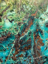 Load image into Gallery viewer, 4” Polished Native Copper in Chrysocolla — Display Specimen (Indonesia)
