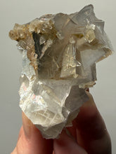 Load image into Gallery viewer, Isometric Fluorite & Scalenohedral Calcite Specimen | Pakistan Mineral Collector Display Piece