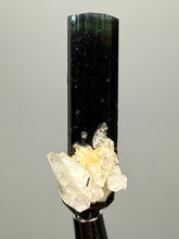 Load image into Gallery viewer, Dark Green Cap Stak Nala Tourmaline and Cleavelandite – Haramosh Mountains, Pakistan | Thumbnail Specimen
