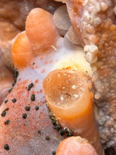 Load image into Gallery viewer, “Goblin Chalcedony” Pink & Orange Druzy Botryoidal Stalactites — Tichka Massif, High Atlas, Morocco
