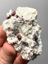 Load image into Gallery viewer, High-Grade Naturally Faceted Red Spessartine Garnet on Matrix — Skardu, Pakistan
