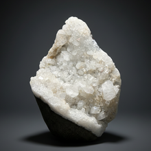Load image into Gallery viewer, 4” Clear Druzy Apophyllite on Champagne Heulandite – Deccan Traps Zeolite Cluster | Maharashtra, India