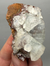 Load image into Gallery viewer, Lustrous Apophyllite over Red Heulandite (Zeolite Pocket) — Deccan Traps, Maharashtra, India