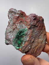 Load image into Gallery viewer, Brochantite Collector Mineral Specimen – Vivid Green Copper Crystals from Morocco