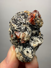 Load image into Gallery viewer, Naturally Faceted Zircon Crystal on Pegmatite–Biotite Matrix • Pakistan Mineral Specimen