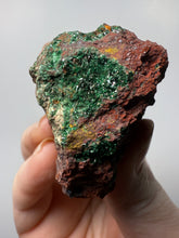 Load image into Gallery viewer, Brochantite Collector Mineral Specimen – Vivid Green Copper Crystals from Morocco