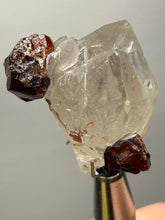 Load image into Gallery viewer, High-Grade Naturally Faceted Red Spessartine Garnet on Matrix — Skardu, Pakistan