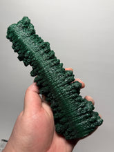 Load image into Gallery viewer, 7.1” Museum-Grade Druzy Malachite Stalactite “Cave” Formation | DR Congo | Mineral Collector Specimen