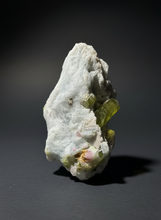 Load image into Gallery viewer, Watermelon Tourmaline & Aquamarine on Matrix – Collector Mineral Specimen from Pakistan