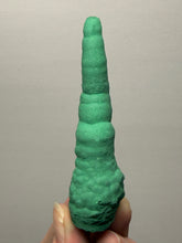Load image into Gallery viewer, 3.6” High-Grade Malachite Stalactite “Cave” Formation | DR Congo | Mineral Collector Specimen