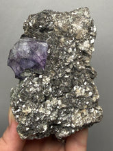 Load image into Gallery viewer, Fluorite Cluster with Mica & Chalcopyrite | Cabinet Specimen | Yaogangxian Mine, Chenzhou, Hunan Province, China