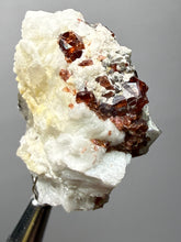 Load image into Gallery viewer, High-Grade Naturally Faceted Red Spessartine Garnet on Matrix — Skardu, Pakistan