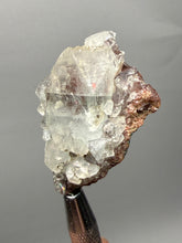 Load image into Gallery viewer, Lustrous Apophyllite over Red Heulandite (Zeolite Pocket) — Deccan Traps, Maharashtra, India