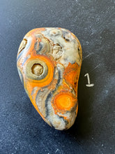 Load image into Gallery viewer, Bumblebee Jasper Agate Palm Stone from West Java, Indonesia • AAA High Grade