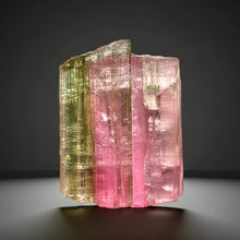 Load image into Gallery viewer, Raw Bi-Color Pink and Green Tourmaline Crystal Specimen | Ocean View Mine, Pala, California, USA
