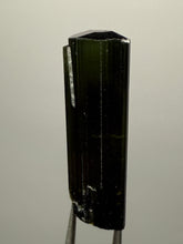 Load image into Gallery viewer, Dark Green Cap Stak Nala Tourmaline with Cleavelandite Flower – Haramosh Mountains, Pakistan | Thumbnail Specimen