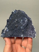 Load image into Gallery viewer, Superb Blueberry Fluorite on Candle Quartz | Huanggang Liang Mine, Inner Mongolia, China