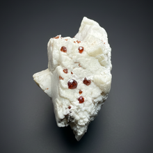 Load image into Gallery viewer, High-Grade Naturally Faceted Red Spessartine Garnet on Matrix — Skardu, Pakistan