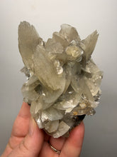 Load image into Gallery viewer, LARGE Silvery Bladed “Rose” Calcite Cluster – Yaogangxian Mine, Hunan, China