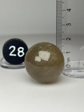 Load image into Gallery viewer, Golden Rutile Quartz (AKA Golden Angel Hair Quartz) Sphere