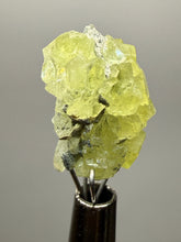 Load image into Gallery viewer, Vibrant Yellow Brucite Thumbnail Mineral Specimen | Collector Crystal from Killa Saifullah District in Balochistan Province, Pakistan
