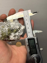 Load image into Gallery viewer, 3.1” New Find: Huanzala Mine Peru Sphalerite + Chalcopyrite + Apatite + Calcite + Quartz | Collector Display Specimen