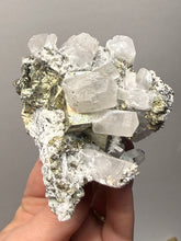 Load image into Gallery viewer, 3.5” New Find: Huanzala Mine Peru Sphalerite + Chalcopyrite + Apatite + Calcite + Quartz | Collector Display Specimen