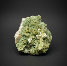 Load image into Gallery viewer, High-Grade Green Heulandite on Peach Stilbite Crystal Cluster | Deccan Traps, Maharashtra, India | Collector Mineral Specimen