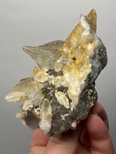 Load image into Gallery viewer, Isometric Fluorite & Scalenohedral Calcite Specimen | Pakistan Mineral Collector Display Piece