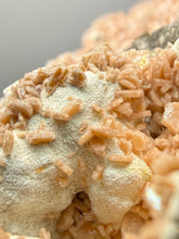 Load image into Gallery viewer, Peach Druzy Heulandite on Matrix – India | Rare Peach Crystal Mineral Specimen for Collectors & Display