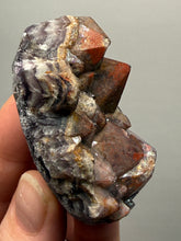 Load image into Gallery viewer, Premium Hematite-Phantom Deep Magenta Ametrine Cluster | Deccan Traps, India | Collector Mineral Specimen
