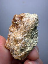 Load image into Gallery viewer, Hessonite Garnet Cluster on Matrix – Natural Collector Specimen from Pakistan | High-Grade Orange-Red Garnet Crystals
