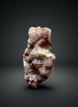 Load image into Gallery viewer, Rare Red + Green Apophyllite Crystal Cluster – High Grade Collector Mineral Specimen | India