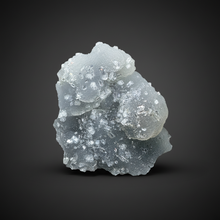 Load image into Gallery viewer, Druzy Chalcedony Stalactite with Druzy Clear Apophyllite | Maharashtra, India