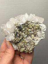Load image into Gallery viewer, 3.3” New Find: Huanzala Mine Peru Sphalerite + Chalcopyrite + Apatite + Calcite + Quartz | Collector Display Specimen