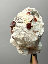 Load image into Gallery viewer, High-Grade Naturally Faceted Red Spessartine Garnet on Matrix — Skardu, Pakistan