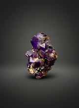 Load image into Gallery viewer, Premium Hematite-Phantom Deep Magenta Ametrine Cluster | Deccan Traps, India | Collector Mineral Specimen