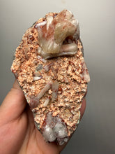 Load image into Gallery viewer, Rare Red Druzy Apophyllite with Red Stilbite Cluster | India | Collector Mineral Specimen