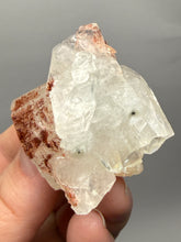 Load image into Gallery viewer, Lustrous Apophyllite over Red Heulandite (Zeolite Pocket) — Deccan Traps, Maharashtra, India