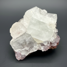 Load image into Gallery viewer, Lustrous Apophyllite over Red Heulandite (Zeolite Pocket) — Deccan Traps, Maharashtra, India