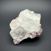 Load image into Gallery viewer, Lustrous Apophyllite over Red Heulandite (Zeolite Pocket) — Deccan Traps, Maharashtra, India