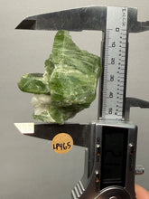 Load image into Gallery viewer, Electric Green Diopside on Quartz – Collector Mineral Specimen (Gilgit-Baltistan) Pakistan