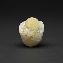 Load image into Gallery viewer, Rare Botryoidal Yellow Fluorite on Quartz Matrix Collector Mineral Specimen – Maharashtra, India