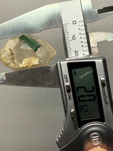 Load image into Gallery viewer, Vibrant Green Tourmaline on Quartz Matrix– Pegmatite Mineral Specimen from Pakistan