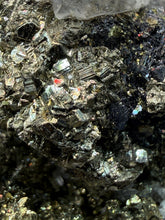 Load image into Gallery viewer, 3.3” New Find: Huanzala Mine Peru Sphalerite + Chalcopyrite + Apatite + Calcite + Quartz | Collector Display Specimen