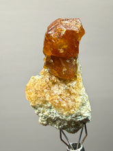 Load image into Gallery viewer, Hessonite Garnet Cluster on Matrix – Natural Collector Specimen from Pakistan | High-Grade Orange-Red Garnet Crystals